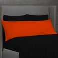 thumbnail image 5 of Crescent 2 Pack Orange Body Pillow Cover, Pillowcases, 100% Pure Natural Cotton Jersey, Soft and Cozy, Envelope Closure, Hypoallergenic, Breathable 21"x 54" (2 Body Pillowcases 21"x54", Orange), 5 of 6
