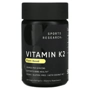 Sports Research Vitamin K2, Plant-Based, 100 mcg, 120 Veggie Softgels