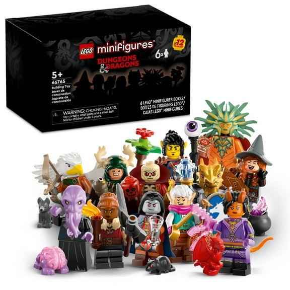 LEGO Minifigures Dungeons & Dragons 6 Pack - Toy for Boys & Girls Ages 5  - Collectible Figures for Kids & Adult Fans - Dungeons & Dragons Gift - 66765