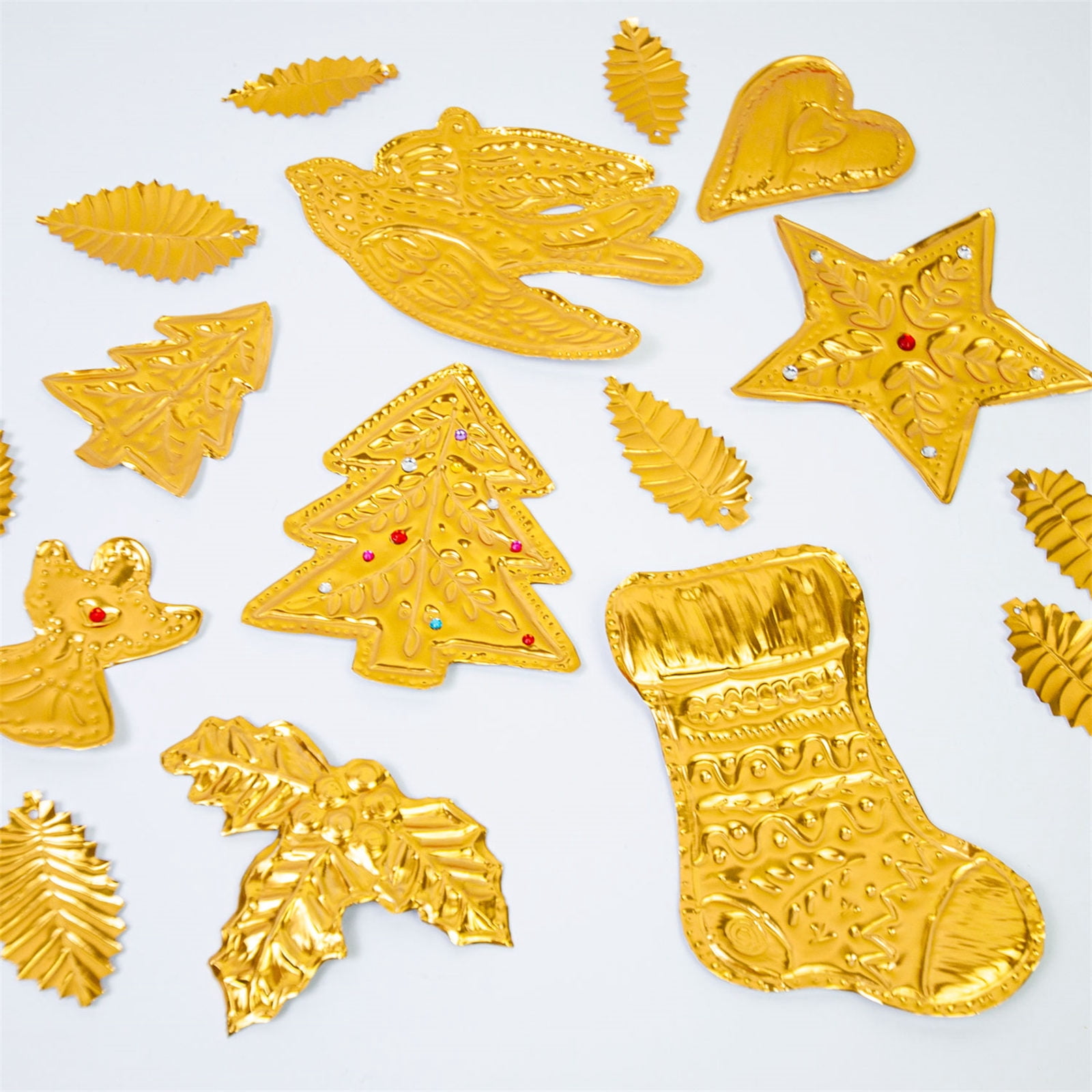 Foil Embossed Holiday Decorations Set Easy Assembly Christmas Art Craft Supplies For Kids And Adults Art Craft Project