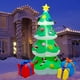 thumbnail image 2 of Árbol de Navidad inflable de 2.1 m con luz Decoraciones para fiestas de Navidad, interior, exterior, patio, jardín, 2 of 7