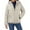 White, variant on GEWSEY Women's Short Down Coat Packable Puffer Jacket With Hooded Winter Ultra Light Outerwear (White, L)
