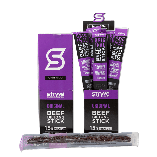 Stryve Beef Biltong Stick Low Fat, Low Carb, Low Sugar Gluten and