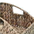 thumbnail image 6 of happimess BSK1007C-2SET Havanah Southwestern Handwoven Hyacinth Slanted Pantry Baskets with Handles, Gray Brown (Set of 2), 6 of 7