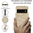 thumbnail image 3 of Compatible with Google Pixel 6 Case Glitter Shockproof,Google Pixel 6 Phone Case Bling Sparkly Soft TPU and PC Silicone Shiny Girl Women Thin Protective Cover (Gold), 3 of 7