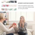 thumbnail image 3 of 6Pcs Hair Bun Maker Hair Bun Shaper Hairstyle Shaper Women Hair Styling Tools (Random Style), 3 of 4