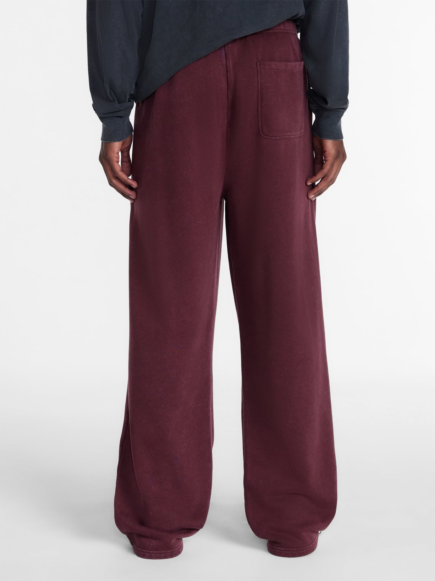 No Boundaries Fleece Open Hem Pants, Men's XS-5XB
