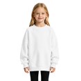 thumbnail image 2 of Ruyang Youth Girls Oversized Sweatshirt Drop Shoulder Crewneck Kids Long Sleeve Pullover Soft Polyester Casual Basic Tops, 2 of 9