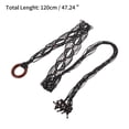 thumbnail image 3 of Unique Bargains 1 Pc Adjustable Waist Belt Bohemian Tie Belt Bohemian Wide Bound Pattern Black, 3 of 5