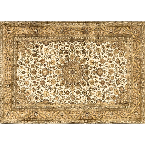 Ahgly Company Indoor Rectangle Persian Brown Traditional Area Rugs, 5' x 7'