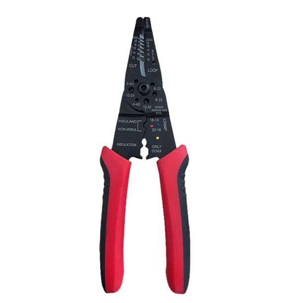 Alicates Multifunción, Pelacables Automáticos, Alicates de Crimpado Manuales, Herramienta Profesional para Pelar Cables, Cortador de Crimpado