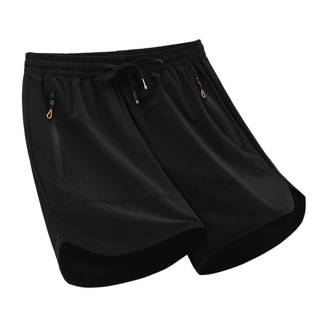 pstuiky Pantalones cortos de gimnasio, Pantalones cortos de playa de lino con cintura elástica y bolsillo de color liso para hombre Pantalones cortos de baloncesto