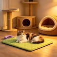 thumbnail image 5 of Pet Ice Pad Dog Mat, Waterproof Polyester Sleeping Pad, Non-Slip Breathable All Season Pet Bed Mat for Indoor Beds, Balconies and Living Spaces, Light Blue/Green, 5 of 5