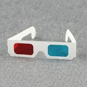 Universal Anaglyph Cardboard Paper Red Blue Cyan 3d Glasses Movie Glasses I5Z8