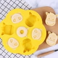 thumbnail image 4 of 1 molde de silicona para pasteles al vapor, con dibujos animados, para hornear (amarillo), 4 of 6