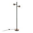 thumbnail image 2 of Evelyn&Zoe Jex 2-Light Floor Lamp with Metal Shade, Blackened Bronze/Copper/Copper, 2 of 13