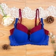 thumbnail image 2 of Women’s Push Up Lace Bra Comfort Padded Underwire Bra Lift Up Add One Cup, 2 of 2