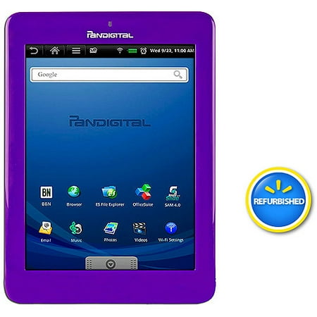 Pandigital Refurbished Multimedia Novel with Wi-Fi 7" Touchscreen Tablet PC, Dark Purple