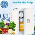 thumbnail image 7 of Mini Fridge for Skincare and Drinks, 1.06 Gal Portable Refrigerator for Bedroom, 7 of 7
