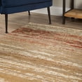 thumbnail image 5 of Addison Rugs Atlas 7'10" x 10'7" Abstract Stripes Fabric Area Rug in Brown, 5 of 6