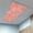 Coral Red, variant on Blue Coral Coastal Fluorescent Light Covers, Ocean Nautical Seaside Beach Magnetic Light Covers for Ceiling Lights, Fluorescent Ceiling Shade Filters for Classroom Bedroom Office 4x2Ft x 1PCS