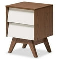 thumbnail image 4 of Home Square 3 Piece Queen Headboard and Nightstand Bedroom Set in Walnut, 4 of 13