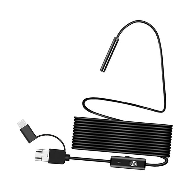 lionlar 3 in 1 8mm Endoscope Inspection Camera Drain Checking 70 degree Adjustable Waterproof 2m Length
