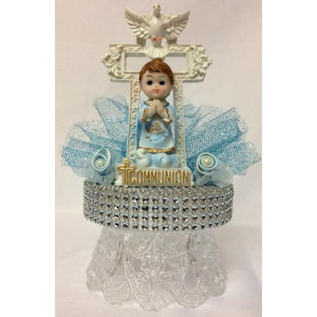 First Communion Blue Boys Cake Decoration Cake Topper Keepsake
