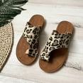 thumbnail image 2 of AXXD Women Sandals Under $10 Summer Flip-flop Leopard Toe Flat Beach Sandals, 2 of 9