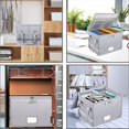 thumbnail image 4 of Organizador de archivos plegable, ignífugo e impermeable para oficina y hogar. Cajas de almacenamiento fáciles de organizar para tipo de archivos., 4 of 5