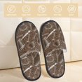 thumbnail image 2 of Slippers for Women, Coffee pots Womens Slippers Fuzzy Winter House Shoes, Soft Anti-Skid Slippers Indoor and Outdoor, 2 of 7