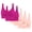 #2_Hot Pink, variant on 5PC Women's Wireless Seamless Vest Bra - Comfort U-Bralette without Steel Rings | Smooth One-Piece Gathering & Breathable Design