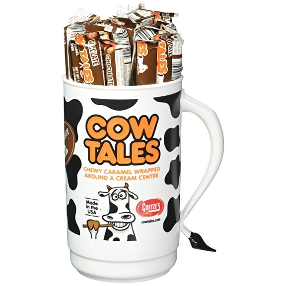 Goetze's Cow Tales Candy Tumbler, Chocolate, 100 Count