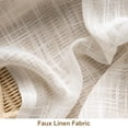 thumbnail image 5 of DriftAway Linen Curtains 108 Inches Long for Living Room Semi Sheer 2 Panels Farmhouse Natural Flax 3 Inch Rod Pocket Back Tab Boho Rustic Light Filtering Window Drapes for Bedroom Privacy Assured, 5 of 8