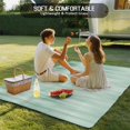thumbnail image 4 of Green Outdoor Rug 5x8 Ft - Reversible Patio Rug Outdoor Camping Rugs, Modern Abstract Art Ombre Striped Washable Indoor Outdoor Area Rugs, Non-Slip Outdoor Carpet Runner for Deck/Porch, 4 of 8