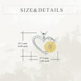 thumbnail image 5 of YAFEINI Sunflower Necklace S925 Sterling Silver Heart Sunflower Pendant Flower Jewelry Gifts for Women Lover, 5 of 6