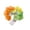 A004- Multicolor, variant on Lemon Slice String Lights - 10 LED Fairy Lights with Mixed Orange & Lime Fruit Design, Battery Operated for Bedroom, Party, Patio, Wedding Decor - Fun & Fresh Atmosphere Accent Lights