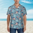 thumbnail image 2 of Pofeuu Independence With Gnome Print Hawaiian Shirt for Men Sleeves Casual Button Down Summer Beach Dress Shirts T-Shirts,Medium, 2 of 7