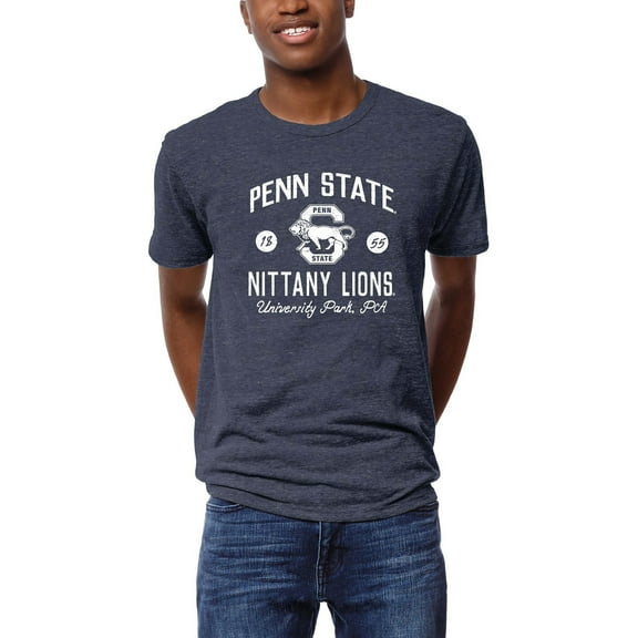 Men's League Collegiate Wear Heather Navy Penn State Nittany Lions Victory Falls Tri-Blend T-Shirt