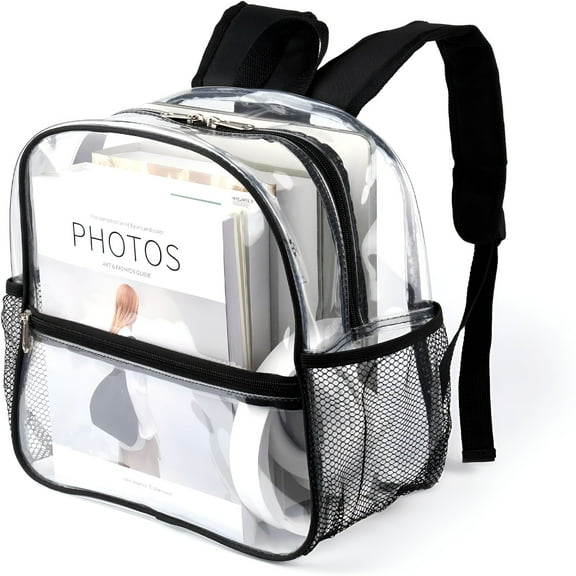 GASTROPOD Clear Backpack for Stadium Events 12x6x12 Mini Small Clear Bag Stadium Approved for Sports Events Games Festivals Concerts, Women Men Unisex