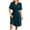 Dark Blue, variant on LOVZFMLL Summer Dresses for Women 2025 Elegant Classy V Neck Pleated Casual Wrap Midi Dresses Beach Prom Wedding Guest Dresses Pink XXL