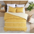 thumbnail image 2 of Pasadena Medallion Yellow 2-Piece Microfiber Comforter Set with Tassels - Twin, 2 of 6
