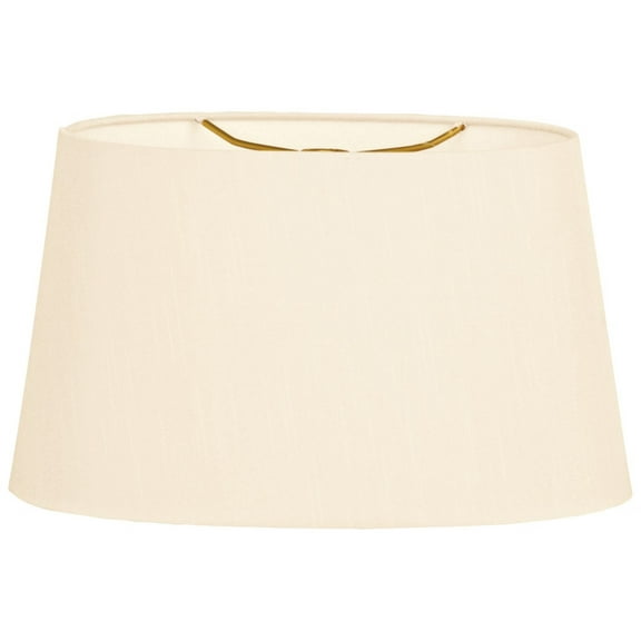 Royal Designs 10" Shallow Oval Hardback Lamp Shade Eggshell