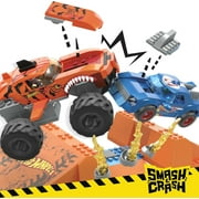 MEGA Hot Wheels Tiger Shark Chomp Course Monster Truck Building Toy with 2 Figures (245 Plastic Pieces)