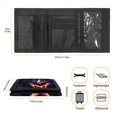 thumbnail image 3 of Psesaysky Polyester Trifold Money Organizer with Hook and Loop Fasteners Portable Moneybag for Sports, Angry Roaring Wolf Children's Wallet, 3 of 4
