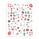 thumbnail image 1 of Pegatinas de uñas de la serie Día de San Valentín, decoraciones de uñas, calcomanías de dibujos animados en 3D, pegatinas de rosas de amor, piezas de uñas, prensa en uñas, 1 pieza, 1 of 4