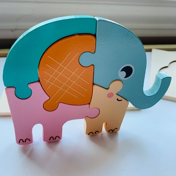 puzzle bois animaux - Dino™