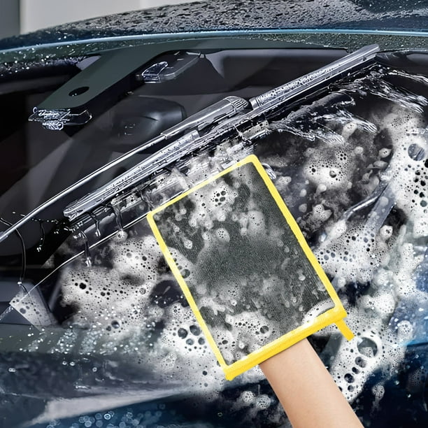 Car Wash Mud Grinding Gloves Removing Flying Paint Oxidation Iron Powder Mud Grinding Cloth Volcanic Mud Sludge Removal Paint Cleaning