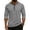 Gray-B#2028, variant on Summer Henley Shirts for Men Striped Raglan 3/4 Sleeve Jersey Baseball T-Shirts Sport Athletic Big and Tall Cotton Shirts for Men