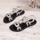 thumbnail image 4 of Correas de Tacón para Tacones Altos Estilo Rojo Corte Sandalias Planas, Tacones Altos Negros para las Mujeres Inspirado Correa de Tobillo Ajustable, 4 of 9